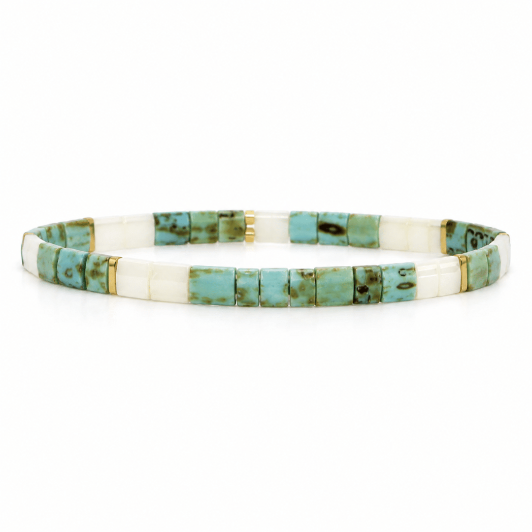 Tile Bead Bracelets